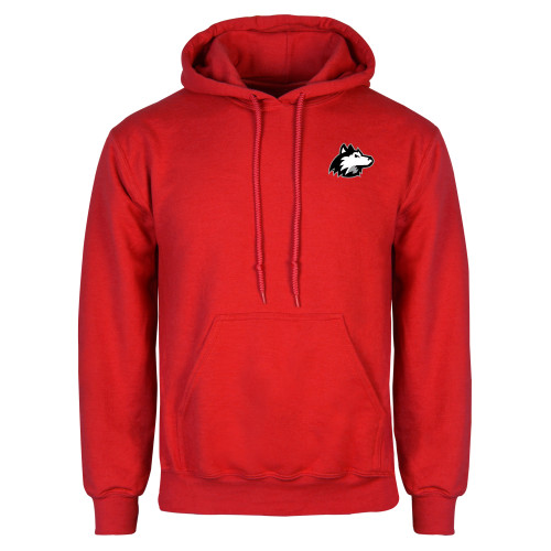  Red Fleece Hoodie - NIU Huskie Head