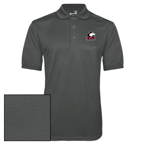  Charcoal Dry Mesh Polo - NIU Huskies - Primary Mark