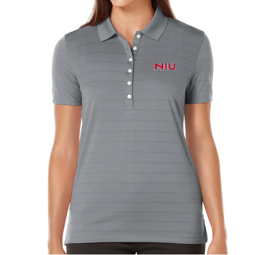  Callaway Womens Steel Grey Opti Vent Polo - NIU - Primary Wordmark