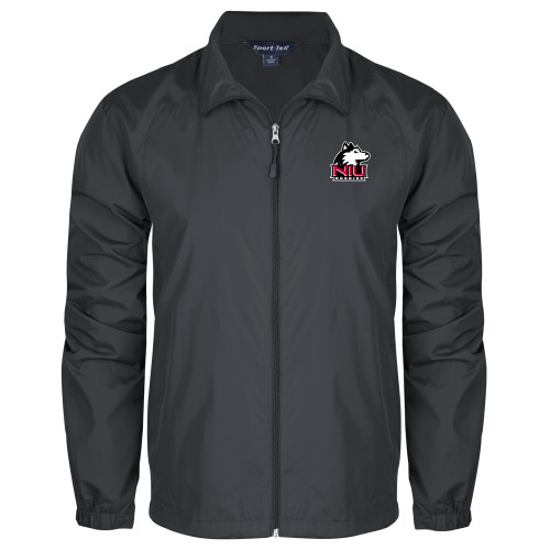  Charcoal Full Zip Wind Jacket - NIU Huskies - Primary Mark