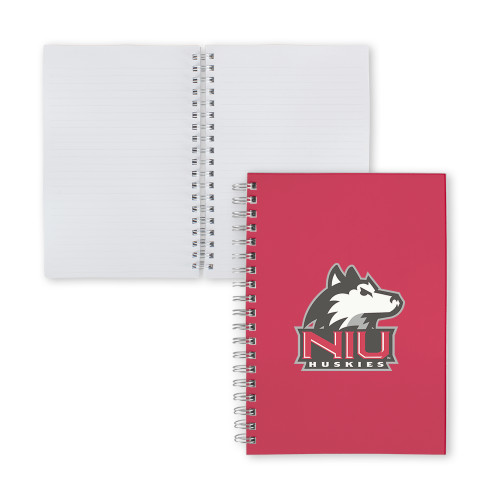  Clear 7 x 10 Spiral Journal Notebook - NIU Huskies - Primary Mark