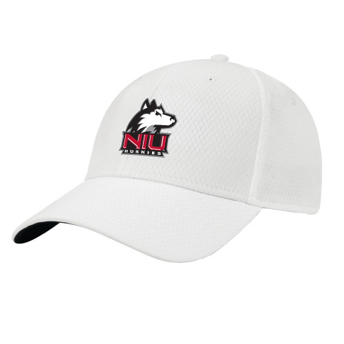  Callaway Performance White Front Crest Hat - NIU Huskies - Primary Mark