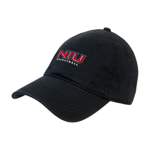  Black Unstructured Adjustable Low Profile Hat - NIU Basketball