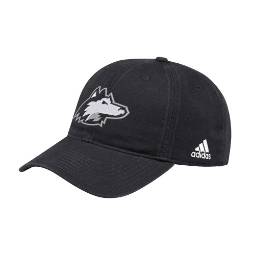  Adidas Black Adjustable Washed Slouch - NIU Huskie Head