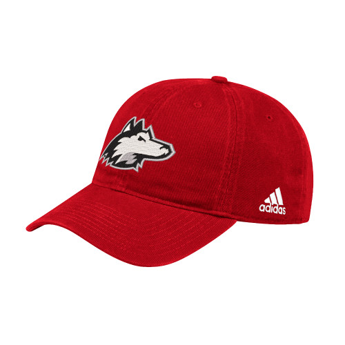  Adidas Red Adjustable Washed Slouch - NIU Huskie Head