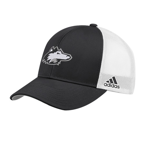  Adidas Black Structured Adjustable Mesh Hat - NIU Huskie Head