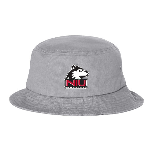  Sportsman Grey Bucket Hat - NIU Huskies - Primary Mark