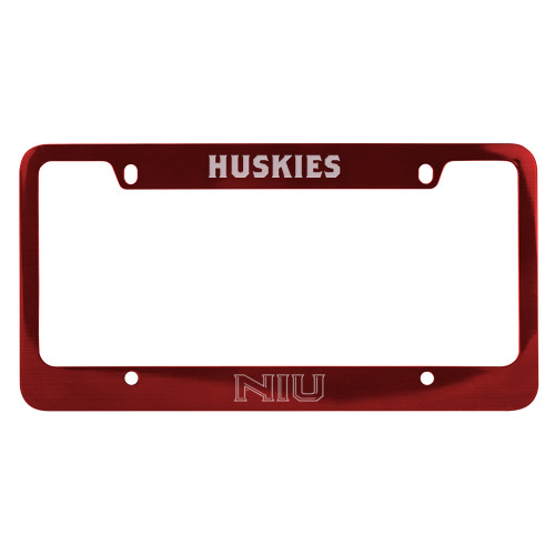  Metal Red License Plate Frame - NIU - Primary Wordmark