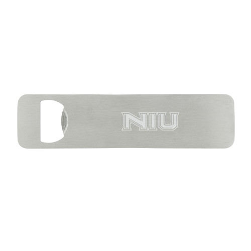  Magnetic Stainless Steel Bottle Opener - NIU - Primary Wordmark