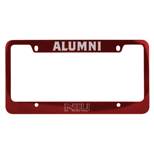  Alumni Metal Red License Plate Frame - NIU - Primary Wordmark