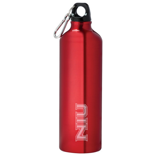  Venture Aluminum Red Bike Bottle 26oz - NIU - Primary Wordmark