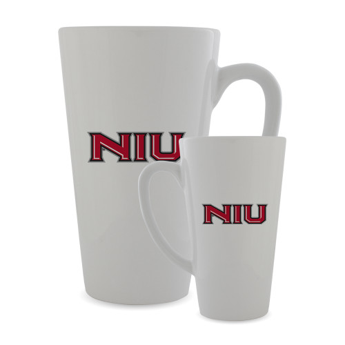  Full Color Latte Mug 17oz - NIU - Primary Wordmark