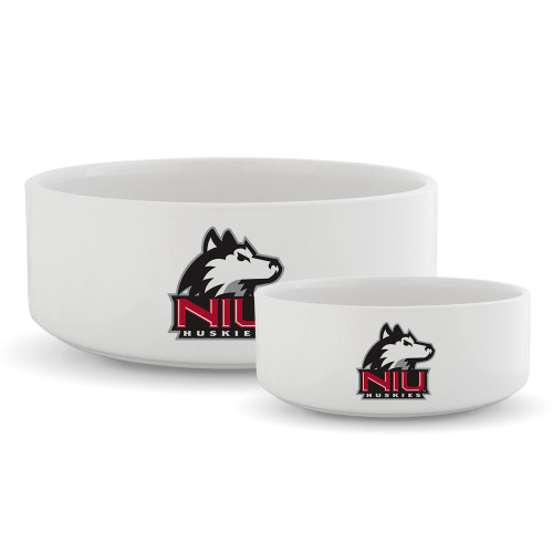  Ceramic Dog Bowl - NIU Huskies - Primary Mark