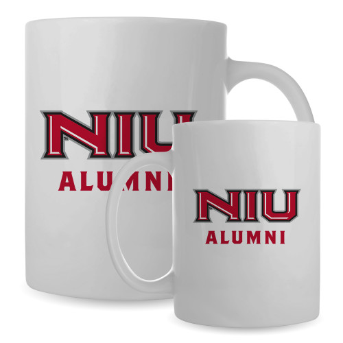  Alumni Full Color White Mug 15oz - NIU - Alumni