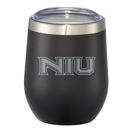  Corzo Vacuum Insulated Black Cup 12oz - NIU - Primary Wordmark