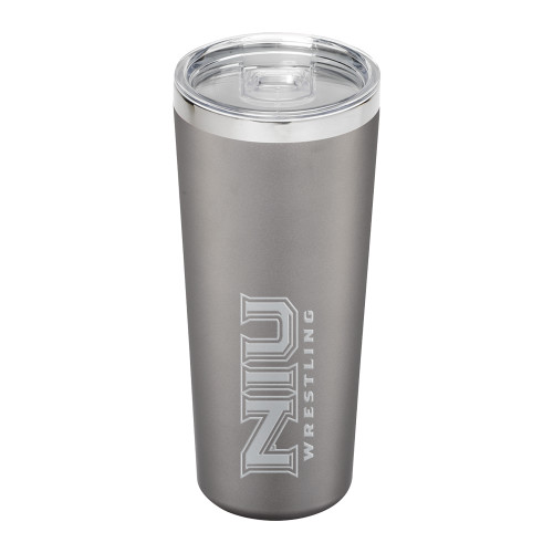  Thor Vacuum Insulated Grey Tumbler 22oz - NIU Wrestling Engraved