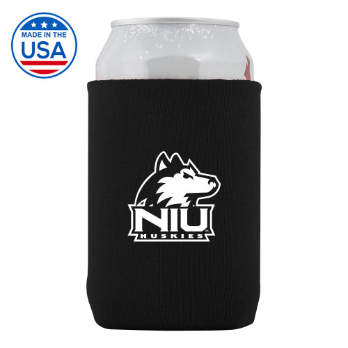  Neoprene Black Can Holder - NIU Huskies - Primary Mark