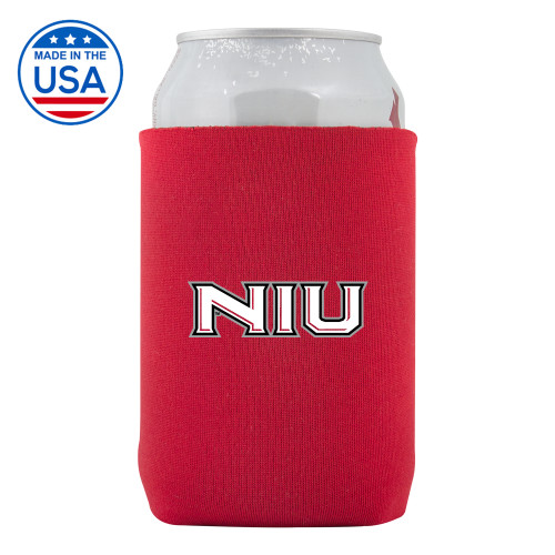  Neoprene Red Can Holder - NIU - Primary Wordmark