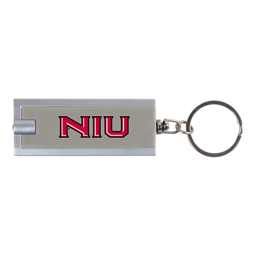  Turbo Silver Flashlight Key Holder - NIU - Primary Wordmark