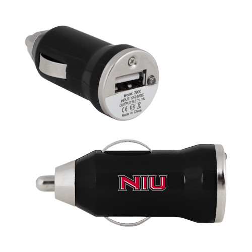  On the Go Black Car Charger - NIU - Primary Wordmark