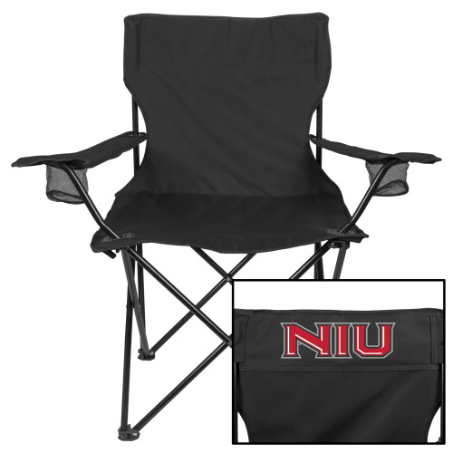  Deluxe Black Captains Chair - NIU - Primary Wordmark