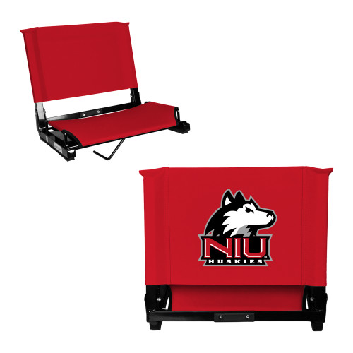  Stadium Chair Red - NIU Huskies - Primary Mark