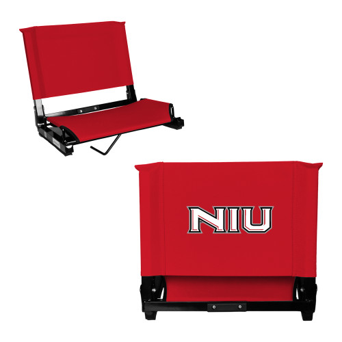  Stadium Chair Red - NIU - Primary Wordmark