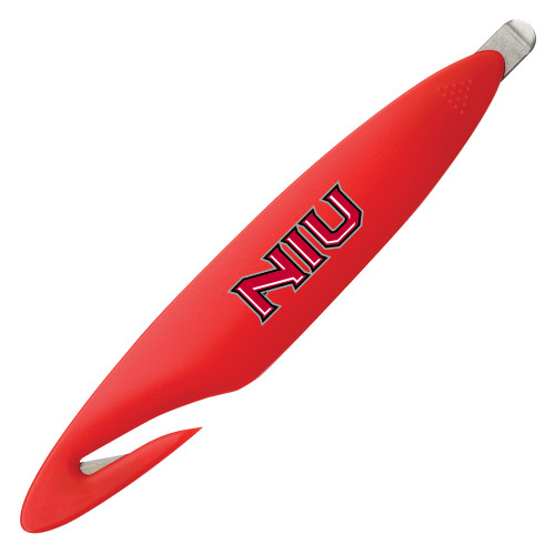  Red Letter Opener and Staple Remover - NIU - Primary Wordmark