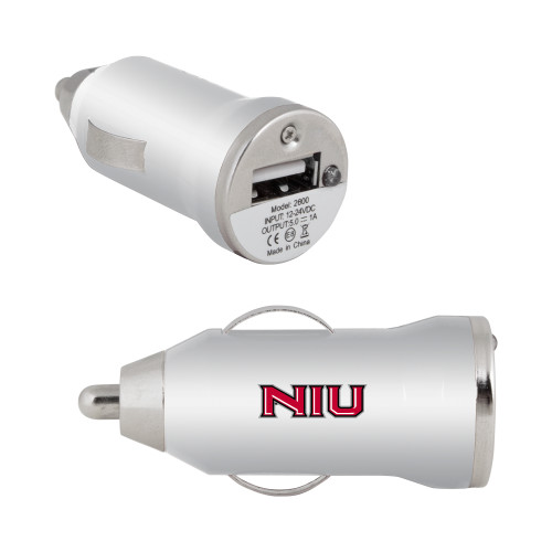  On the Go Silver Car Charger - NIU - Primary Wordmark