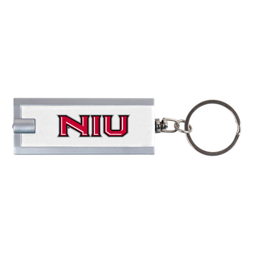  Turbo White Flashlight Key Holder - NIU - Primary Wordmark