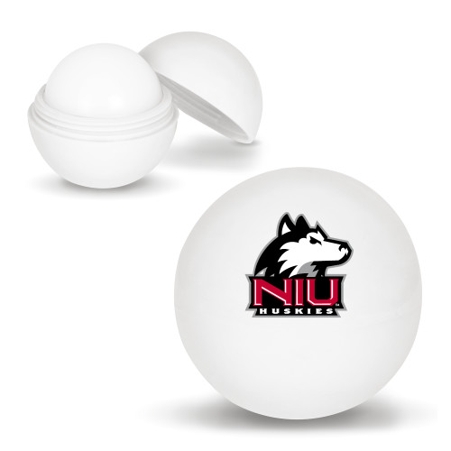  White Lip Moisturizer Ball - NIU Huskies - Primary Mark