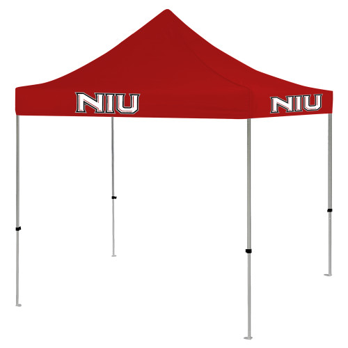  9 ft x 9 ft Red Tent - NIU - Primary Wordmark