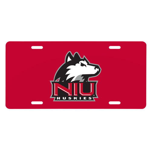  License Plate - NIU Huskies - Primary Mark