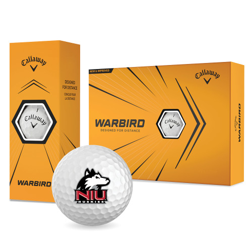  Callaway Warbird Golf Balls 12/pkg - NIU Huskies - Primary Mark