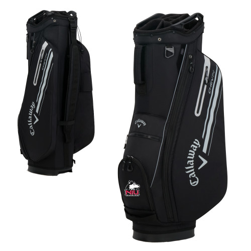  Callaway Chev 14 Black Cart Golf Bag - NIU Huskies - Primary Mark