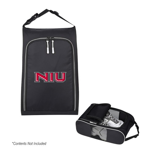  Crosstown Side Mesh Black Shoe Bag - NIU - Primary Wordmark