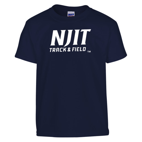  Youth Navy T Shirt - NJIT Track and Field