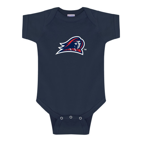  Navy Infant Onesie - NJIT Highlander Head