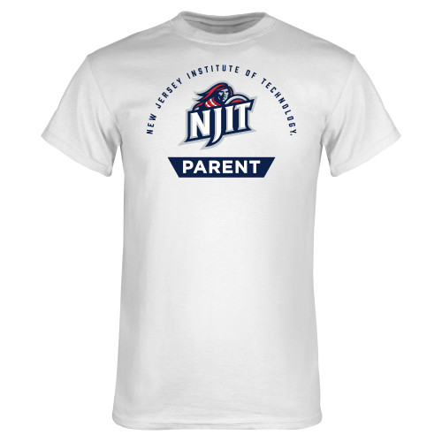  White T Shirt - NJIT Arched - Parent