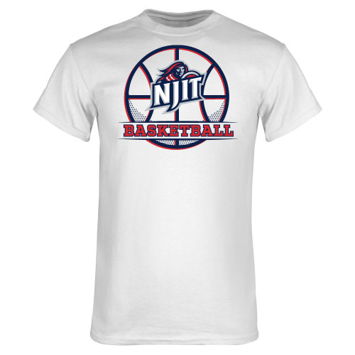  White T Shirt - NJIT Full Basketball