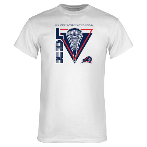  White T Shirt - New Jersey Institute LAX