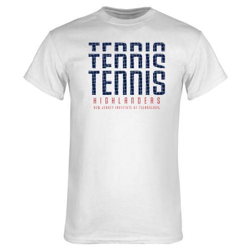  White T Shirt - Highlanders Tennis Repeat