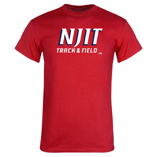  Red T Shirt - NJIT Track and Field