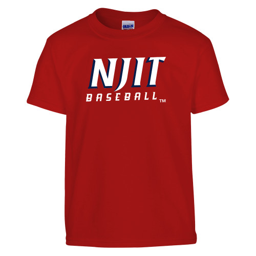  Youth Red T Shirt - NJIT Baseball