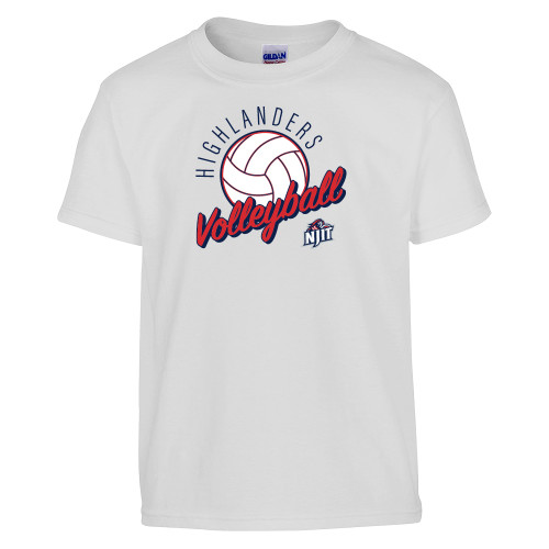 NJIT Youth White T Shirt-XS