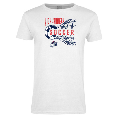  Womens White Short Sleeve Tee - Highlanders Soccer