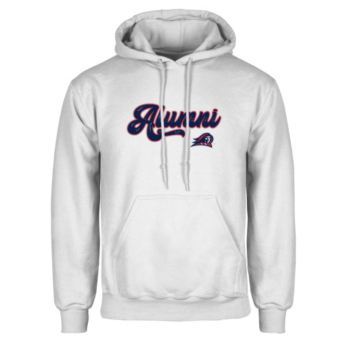  White Fleece Hoodie - Alumni Script