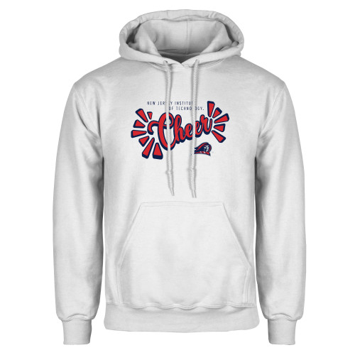  White Fleece Hoodie - New Jersey Institute Cheer