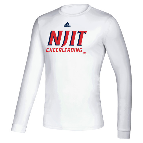  Adidas White Creator Performance Long Sleeve Tee - Adidas - NJIT Cheerleading