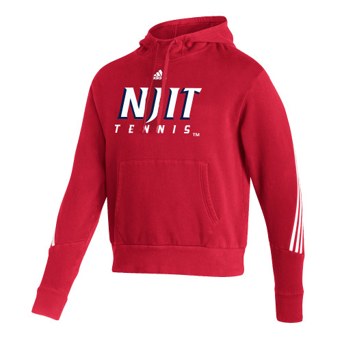  Adidas Red Pullover Hood - Adidas - NJIT Tennis